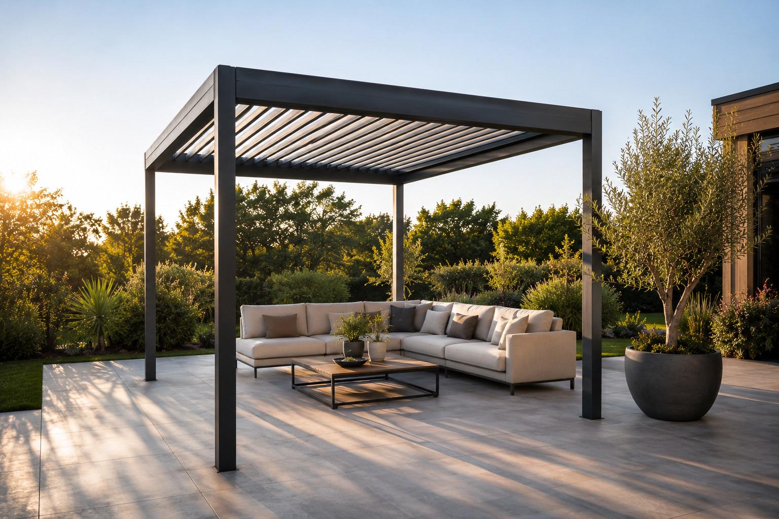Prix d'une pergola bioclimatique en 2026 : le vrai budget tout compris