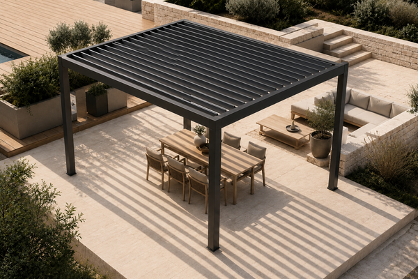 Comment installer une pergola bioclimatique : ancrage, plots, dalle