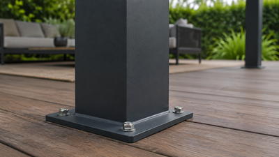 Pergola bioclimatique aluminium gris anthracite 4x3m