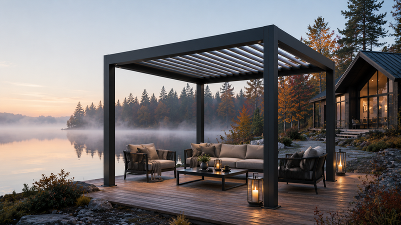 Pergola alu lames 3×3